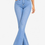 High Waist Bell Bottom Jeans